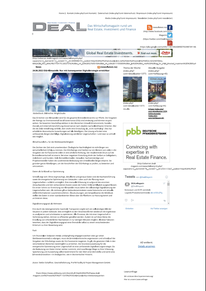 DEAL Magazin, Juni 2022
